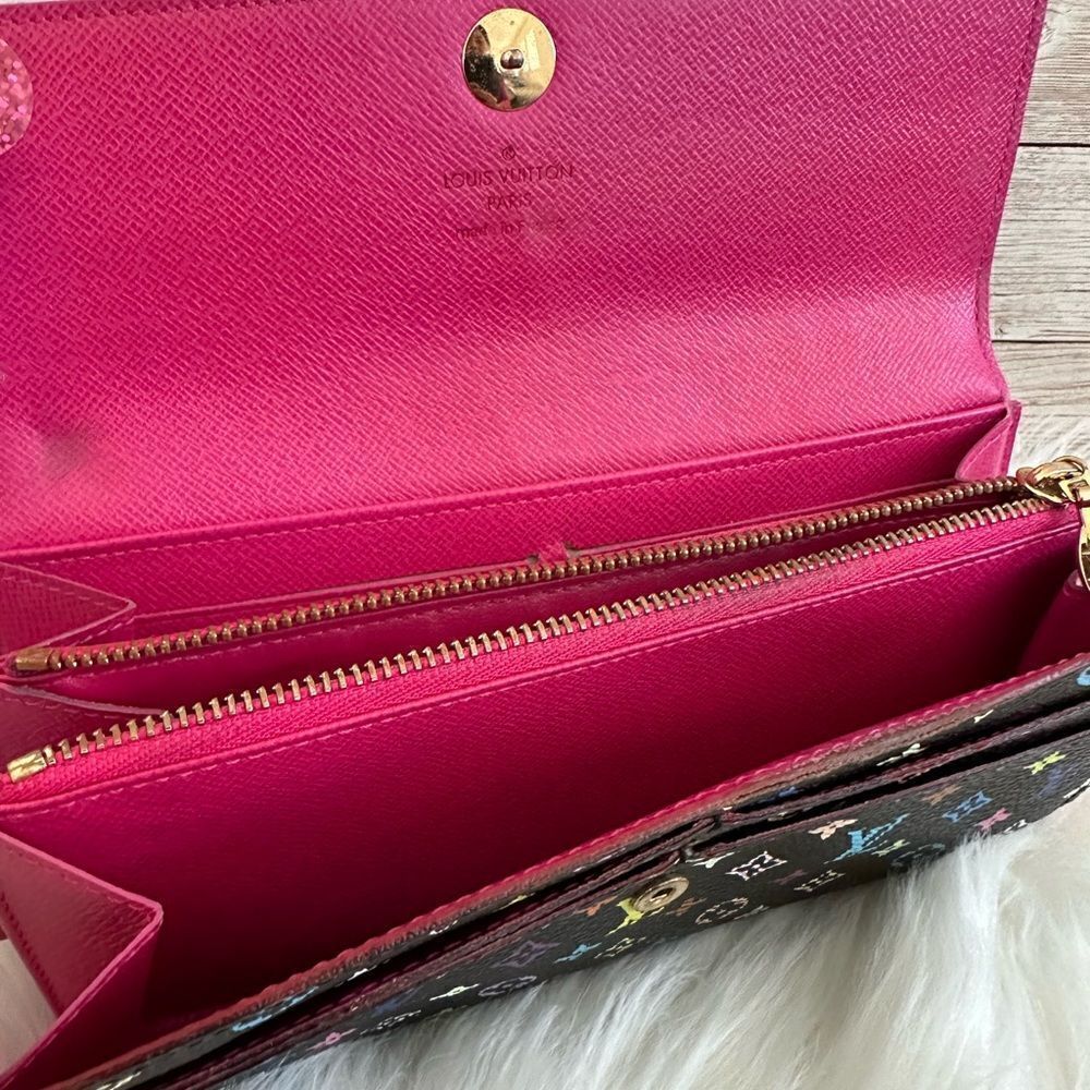 🌺RARE🌺 Louis Vuitton Takashi Murakami X Black Multicolor Monogram… - Picture 6 of 16